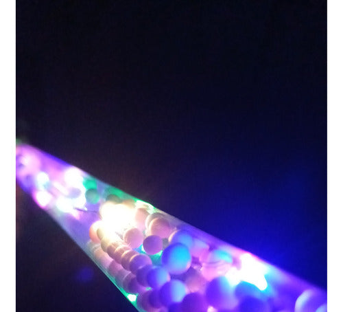 6 Multicolored LED Transparent Wands Cotillon Carioca 1