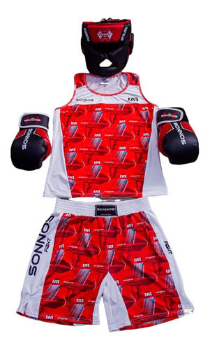Official Sonnos Institutional Technical Boxing Shorts FAB Homologated 2