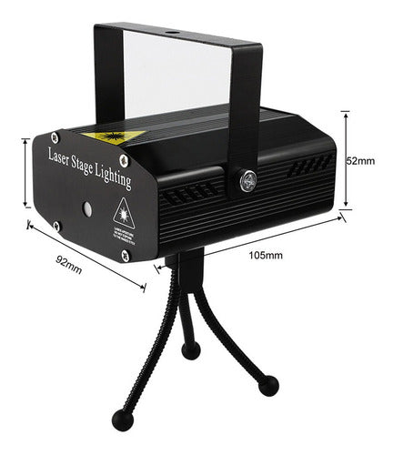 Mini Lazer Projetor Holografico Festa Luz Led Profissional 1 5