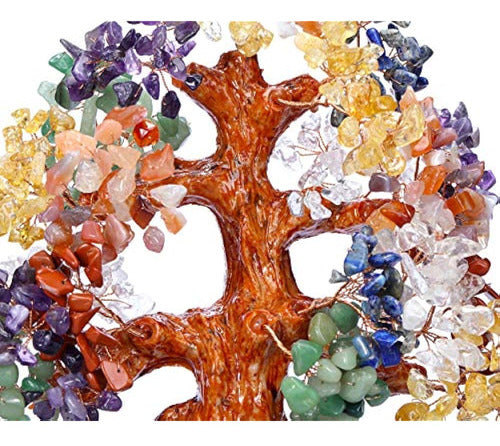 Top Plaza 7 Chakra Healing Crystal Money Tree 10 Inches 2