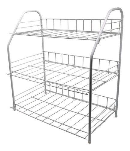 Metal Shoe Organizer, 3 Shelves 1