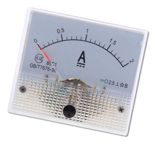 Amperímetro Painel Analógico Dc 2a Pressão E Fluxo Injetoras 0