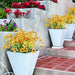 Realistic Artificial Flowers Home Garden Decoration - Yellow 2