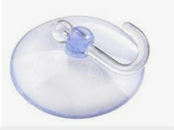 Set of 20 Glass Suction Cups with Plastic Hooks - 2 Packs 4