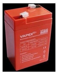 Vapex Rechargeable Battery 6V 2.8Ah 2