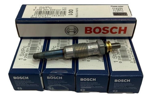 Bosch Pre-Heating Plug Set X4 for Peugeot 505 2.3 2.5 Diesel 0