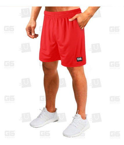 G6 Shorts Deportivo Con Bolsillos Futbol Basquet Running Gym 4