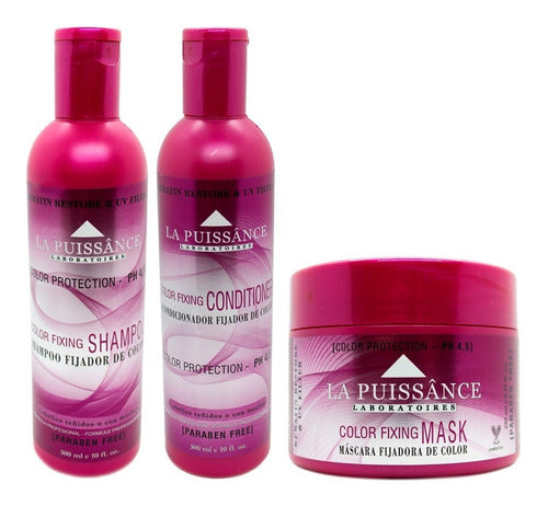 La Puissance Kit Color Shampoo + Acondicionador + Máscara 0