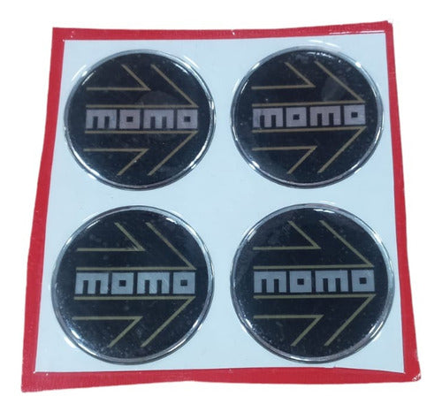 Ronal Racing Logo Centro De Llanta Momo Dorado Ø 43mm Blister X 4 0