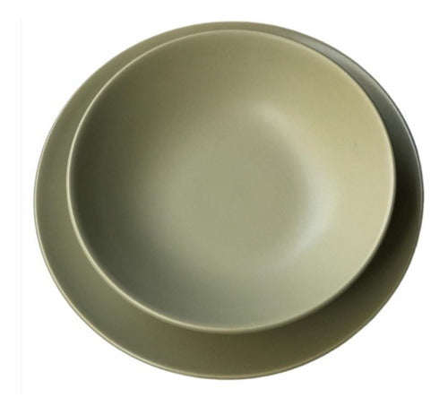 Set of 6 Oxford Unni Grey Ceramic Dinner Plates 26 cm 12