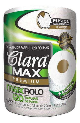 Papel Toalla Cocina Clara Maxi X120 Toallas X 2 Rollos Otec 1