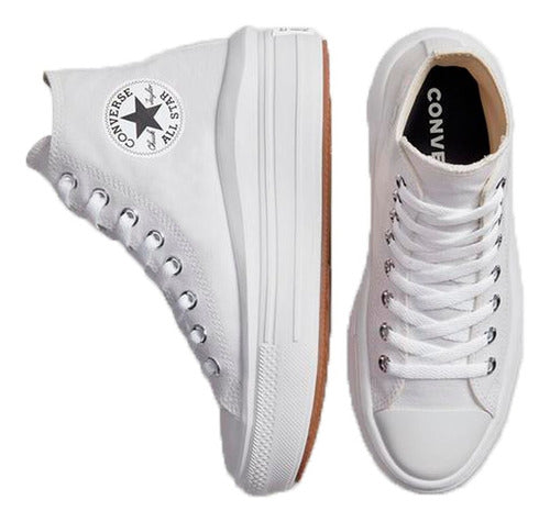 Converse Chuck Taylor All Star Move Hi White - White 3