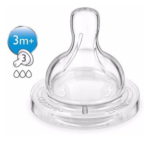 Philips Avent Classic Teats SCF633/27 3m+ 0