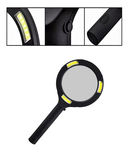 Iko Shop Handheld Magnifying Glass with LED 250 Lumen 3x Magnification 6