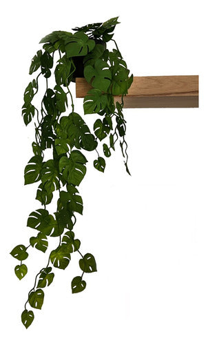 Monstera Colgante C/ Maceta-plantas Decorativas Artificiales 0