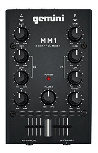 Gemini MM1 Professional Audio 2 Channel Stereo 2 Band Rotar 0