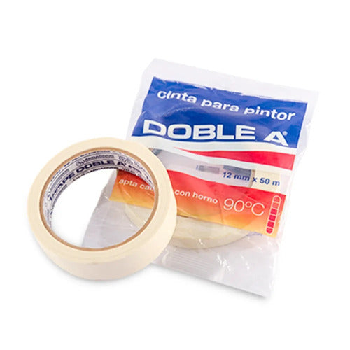 Doble A Paper Masking Tape 18mm x 50m - Pack of 2 Units 0