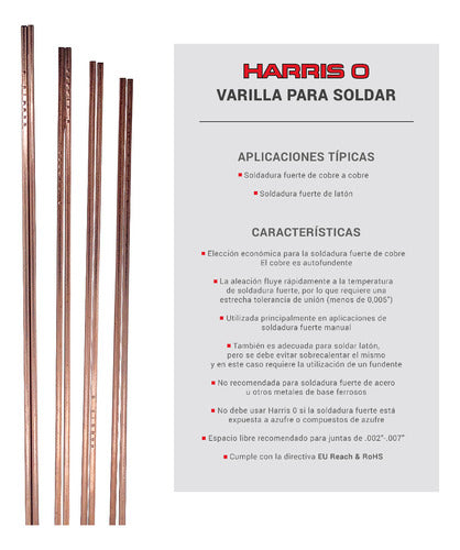 Harris Silver Brazing Rod 0% Phos Copper - Refrigeration 4