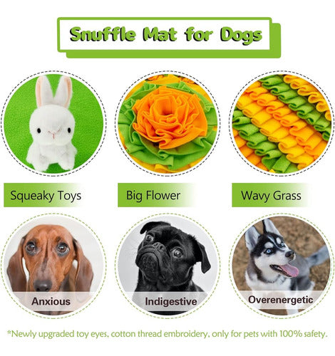 Meilzer Pet Snuffle Mat Para Perros Bunny Puzzle Toy Large S 1