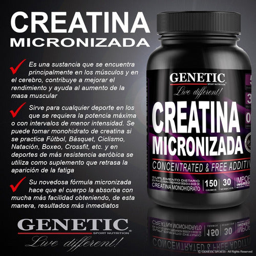 Genetic Sport Nutrition Muscle Growth Defined Creatine + Muscle Growth Genetic 3