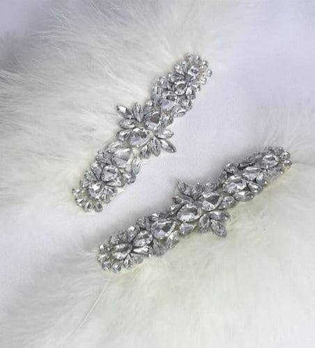 Feathered Epaulettes with Chains and Gemstones 4
