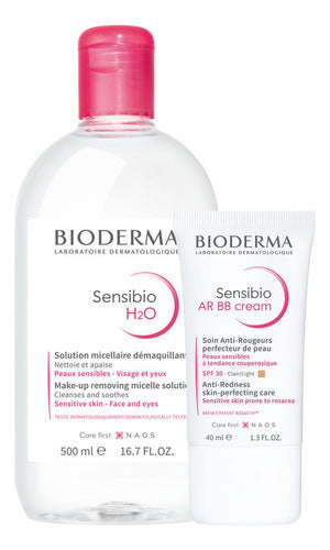 Bioderma Treatment with Color for Redness-Prone Skin: Cleansing + Sensibio BB Cream 0