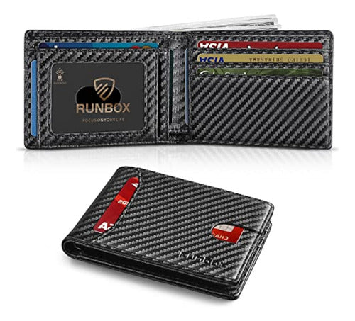 Runbox Cartera Delgada Para Hombre, 11 Ranuras 0