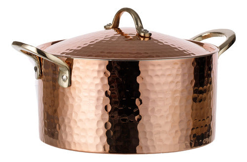 DEMMEX Hammered Copper Pot, 3 Qt (7.8 X 4) 0