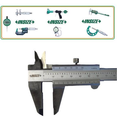 Insize Mechanical Caliper 1205-1502S 0-150mm Reading 0.02mm 1