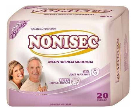 Nonisec Moderate Incontinence Dressing C/Gel Adult X 60 Units 1