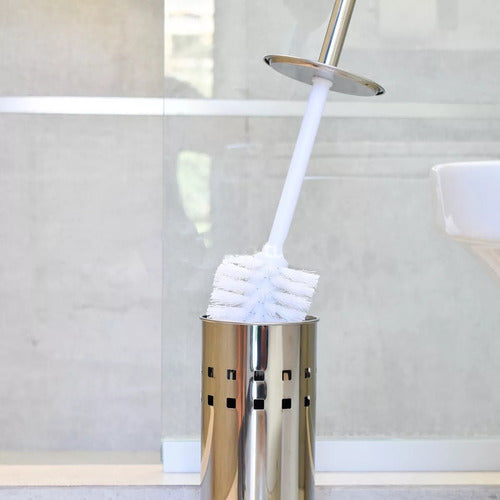 Frenzy Deco Bathroom Brush – Stainless Steel Base 1