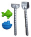 Chichess Beach Set with Shovel and Rake + 2 Molds 1