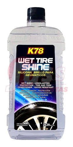 Silicona Exterior K78 Maximo Brillo Para Cubierta Auto 500cc 1