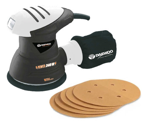 Daewoo Rotoorbital Sander 240W for Wall, Wood, Metal, Durlock 0