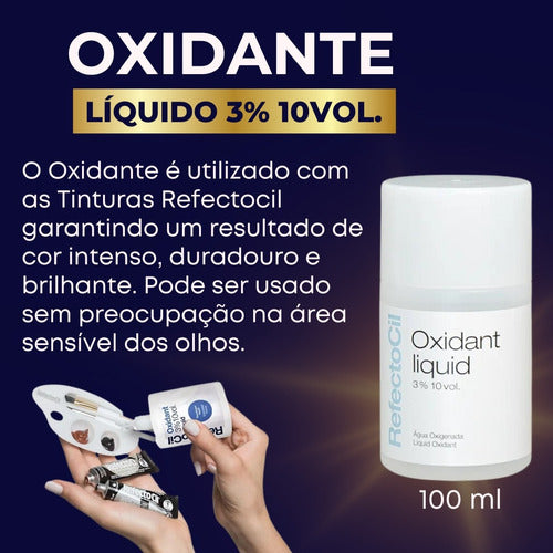 Tinta Refectocil Castanho 3+3.1+oxidante Para Sobrancelhas 4