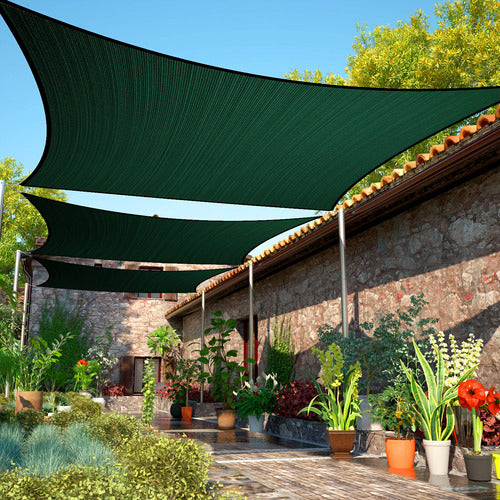 Tecsys Malla Toldo Vela Alta Calidad 8 X 9 Metros UV 98% Verde 4