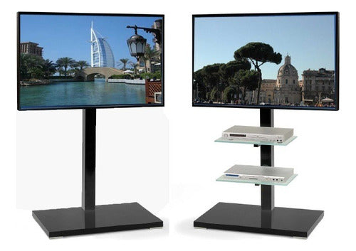 PUY Mobile TV Stand for Monitors 16 to 70' with Wheels 3