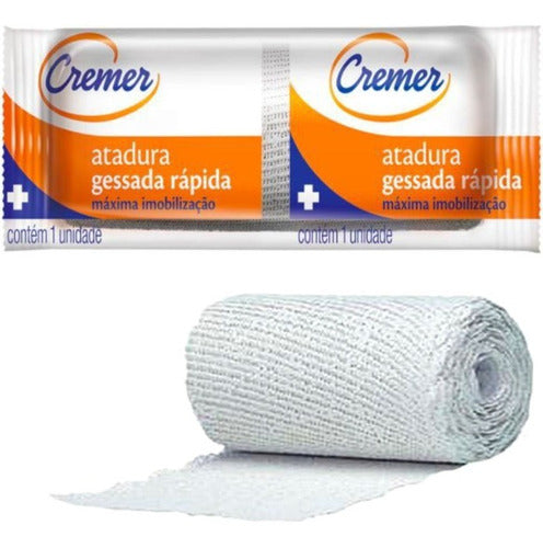 Atadura Com Gesso Cremer 10cm X 3m Gessoterapia 15 Unidades 0