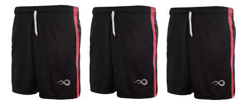 Kadur Men's Running Tennis Padel Shorts - Pack of 3 Units 0