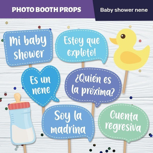 Photo Props Baby Shower Nene Carteles Imprimibles 0