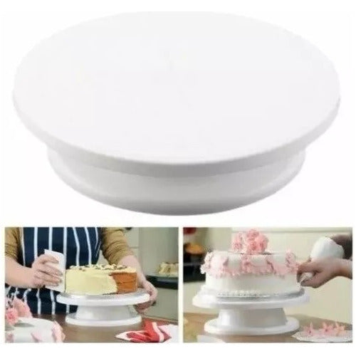 360° Rotating 28cm Cake Stand for Pastry 0