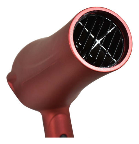 Sokany Professional Hair Dryer 2400W 220V - Red and Black 3