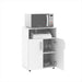 Modern Microwave Stand with Doors and Adjustable Shelves 4