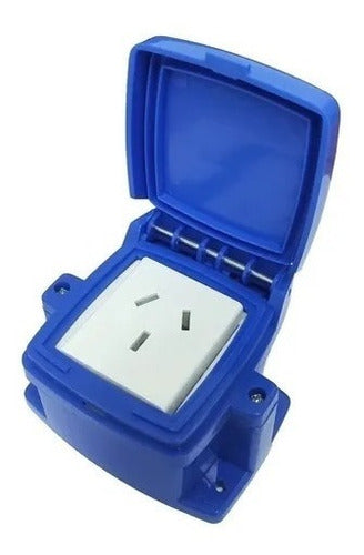 Percan Plast Blue Encapsulated Box Outlet 20A Iram 0