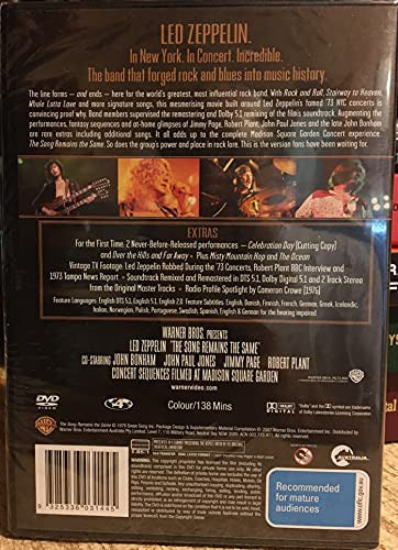 DVD Led Zeppelin: The Song Remains The Same Special Edition 1