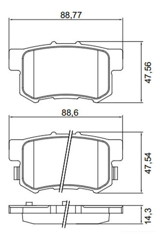 Pastilha Freio Traseira Crv 2002 Ate 2006 Akebono Syl2254 1