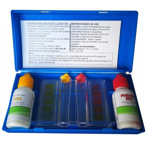 NATACLOR Test Kit for Measuring pH & Chlorine - Pools 0