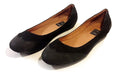 Black Leather and Suede Tropea Italy Flats 0