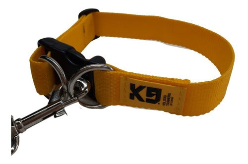 Adjustable K9 Dog Trainers Collar + 5M Leash Set for Dogs 80
