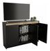 Table's Modern Closed Cabinet with 3 Doors - Black Elm 2